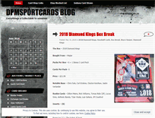 Tablet Screenshot of dpmsportcards.com